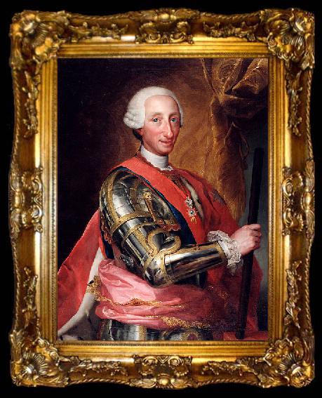 framed  Anton Raphael Mengs Charles III of Spain, ta009-2